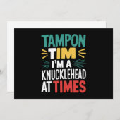 Invitation Je suis un chef de file à Times Tim Walz Débat 202 (Devant / Derrière)