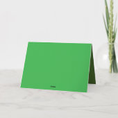 Invitation Je suis un conte de fées Prince Funny Green Frog C (Dos)