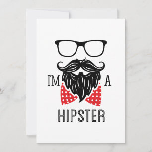 Invitation Je suis un Hipster