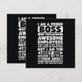 Invitation Je suis un patron fier de collaborateurs tout simp (Devant / Derrière)