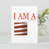 Invitation Je suis un pétard (Debout devant)