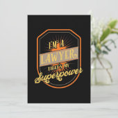 Invitation Je suis une avocate (Debout devant)