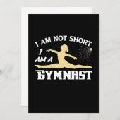 Invitation Je suis une gymnaste (Devant / Derrière)