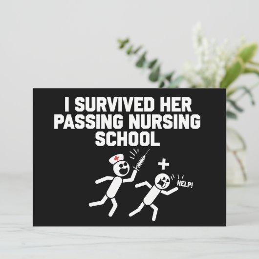 Invitation Je Survivrai à Son Passage École D'infirmiers Infi (Debout devant)