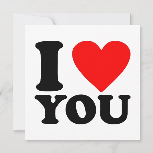 Invitation Je T'Aime (Dos)