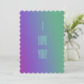 Invitation "Je t'aime" (Debout devant)