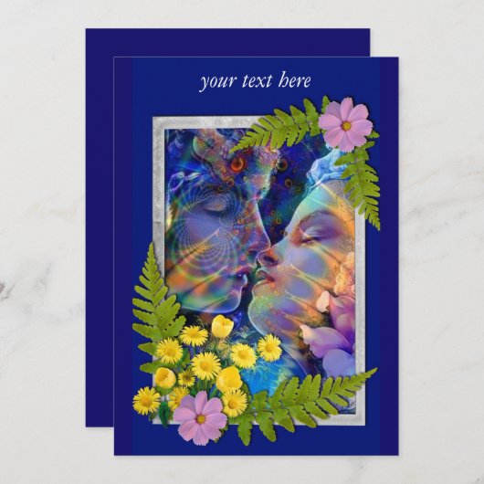 Invitation Je t'aime (Devant / Derrière)