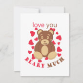 Invitation Je t'aime beaucoup pour la Saint-Valentin (Devant)