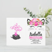 Invitation Je t'aime - boule de laine - Choisir la couleur du (Debout devant)