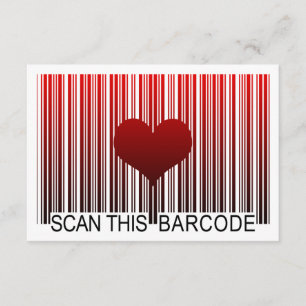 INVITATION JE T'AIME CODE BARRES