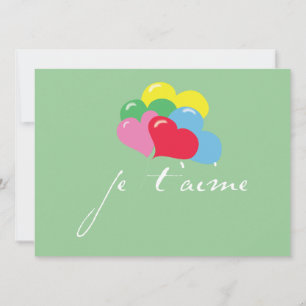 Invitation Je' taime (Je t'aime)
