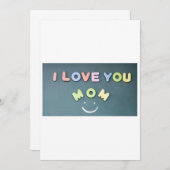 Invitation Je t'aime MoM (Devant / Derrière)