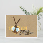 Invitation Je t'aime plus que jamais - douche de mariage (Debout devant)