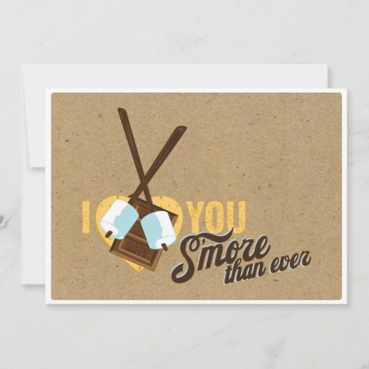 Invitation Je t'aime plus que jamais - Fête de mariage (Devant)