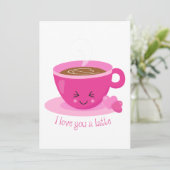 Invitation Je T'Aime Un Latte (Debout devant)