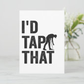 Invitation Je taperais bien ce cadeau drôle de sport de golf (Debout devant)