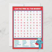 Invitation Je te mâche Saint Valentin (Dos)