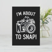 Invitation Je vais craquer Photographie drôle (Debout devant)