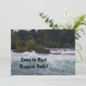 Invitation Je vais visiter Niagara Falls ! (Debout devant)