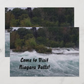 Invitation Je vais visiter Niagara Falls ! (Devant / Derrière)