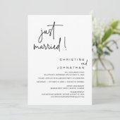 Invitation Je viens de me marier, soirée Mariage Elopement (Debout devant)