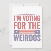 Invitation  Je vote pour les élections Weirdos 2024  (Devant)
