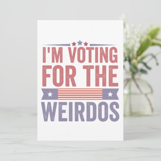 Invitation  Je vote pour les élections Weirdos 2024  (Debout devant)