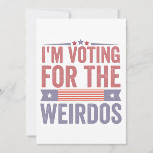 Invitation  Je vote pour les élections Weirdos 2024 