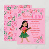 Invitation Je vous aime à Hula u\Ukulele (Devant / Derrière)