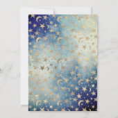 Invitation Je vous aime tous les deux de la lune et retour (Dos)