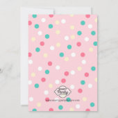 Invitation Je vous crie "Glace Cream Birthday Invitation" (Dos)