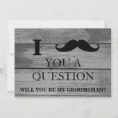 Invitation Je vous pose une question : êtes-vous mon Groomsma (Devant)