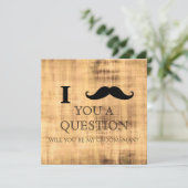 Invitation Je vous pose une question : êtes-vous mon Groomsma (Debout devant)