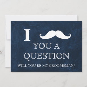 Invitation Je vous pose une question : êtes-vous mon Groomsma