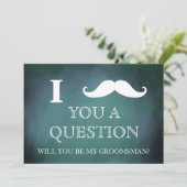 Invitation Je vous pose une question : êtes-vous mon Groomsma (Debout devant)
