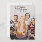 Invitation Je vous souhaite bonheur, amour et succès (Devant)