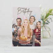 Invitation Je vous souhaite bonheur, amour et succès (Debout devant)