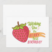 Invitation Je vous souhaite le meilleur anniversaire de la ba (Devant / Derrière)