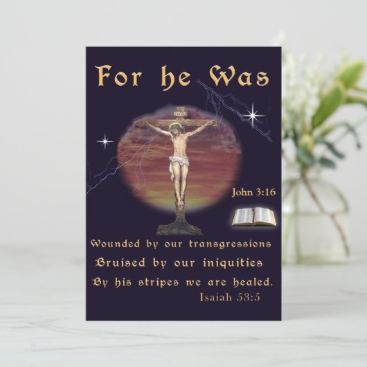 Invitation Jean 3:16 (Debout devant)