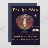 Invitation Jean 3:16 (Devant / Derrière)