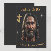 Invitation Jean 3:16 (Devant / Derrière)