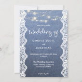 Invitation Jean Lace & String Mariage (Devant)