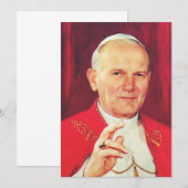 Invitation Jean-Paul II évêque de Rome (Devant / Derrière)