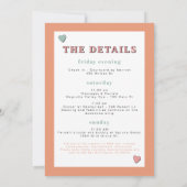 Invitation JEAN Retro Épouse du Parti Bubble Bachelorette (Dos)