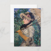 Invitation Jeanne (Printemps) Par Édouard Manet (Devant / Derrière)