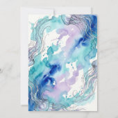 Invitation Jellyfish Blue Ocean Under The Sea Birthday Party (Dos)