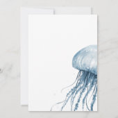 Invitation Jellyfish simple moderne et côtier pour 100e anniv (Dos)