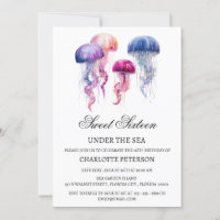 Jellyfish Under The Sea Sweet 16 Anniversaire