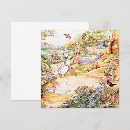 Invitation Jemima Puddle Duck (Devant / Derrière)