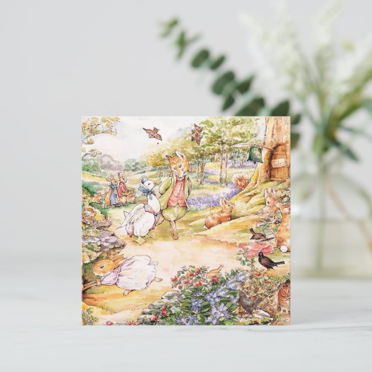Invitation Jemima Puddle Duck se promener avec M. Fox (Debout devant)